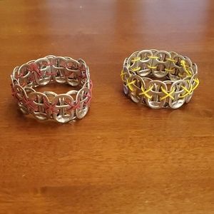 2 soda tab bracelets